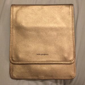 Beautiful rose gold leather iPad case
